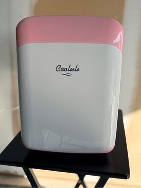 Cooluli - Pink and White 15L Mini Fridge